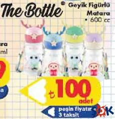 THE BOTTLE GEYİK FİGÜRLÜ MATARA 600 CC